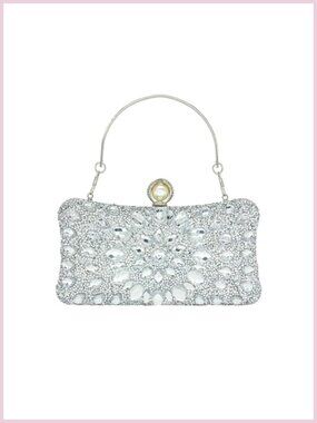 Evening Clutch Purses for Women Sparkly Crystal Handbags